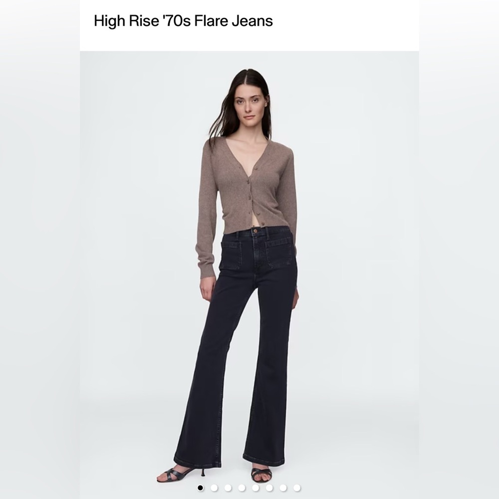 GAP Black Flare Jeans, size 27/4R